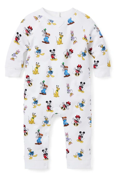 Janie And Jack Babies' X Disney Mickey & Friends Print Romper In White Multi