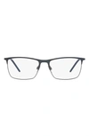 Dolce & Gabbana Dolce&gabbana  57mm Rectangular Optical Glasses In Navy