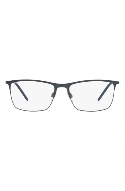 Dolce & Gabbana Dolce&gabbana  57mm Rectangular Optical Glasses In Navy