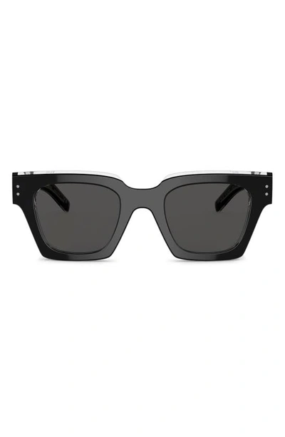 Dolce & Gabbana 48mm Square Sunglasses In Grey