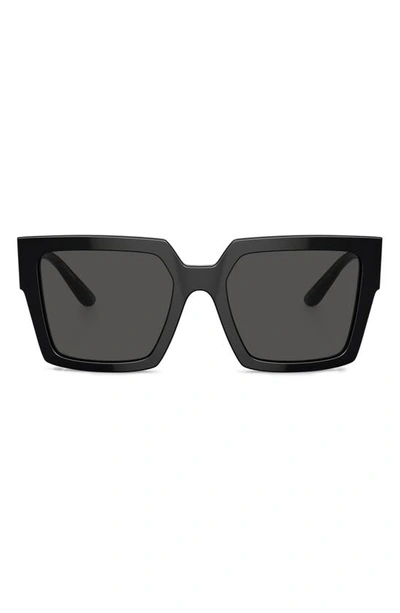 Dolce & Gabbana 53mm Square Sunglasses In Black