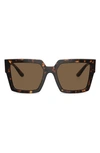 Dolce & Gabbana 53mm Square Sunglasses In Havana