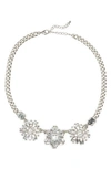 CARA CRYSTAL SNOWFLAKE STATEMENT NECKLACE
