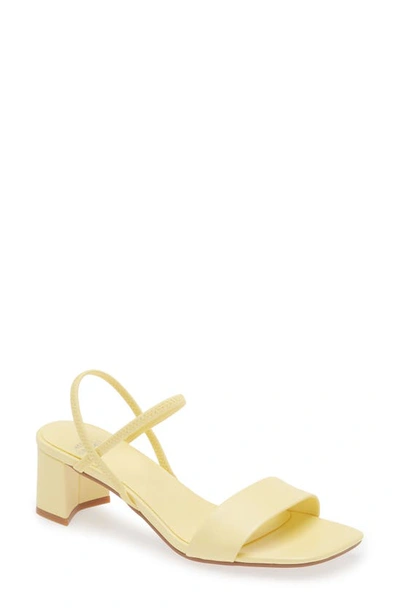 Jeffrey Campbell Adapt Slingback Sandal In Pastel Yellow