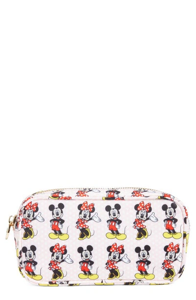 Stoney Clover Lane X Disney Mickey & Minnie Small Zip Pouch In Ultimate Pair