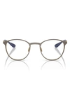 Ray Ban 50mm Optical Glasses In Matte Brown