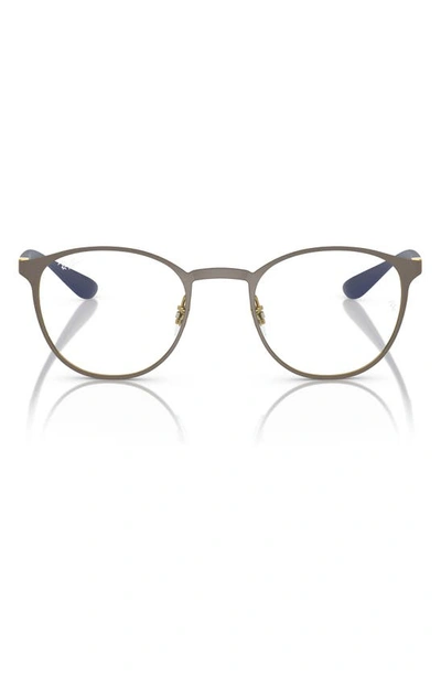 Ray Ban 50mm Optical Glasses In Matte Brown