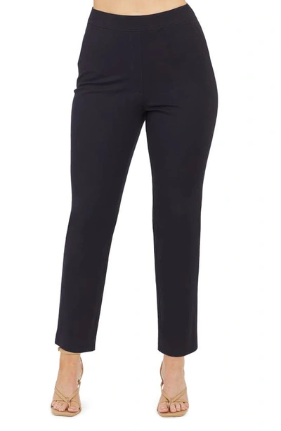 Spanx Polished Slim-fit Pants In Classic Navy