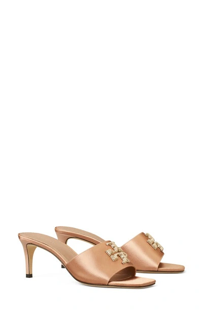 Tory Burch Eleanor Pavé Heeled Mule In Vintage Mauve