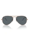 Ray Ban 55mm Pilot Aviator Sunglasses In Blue