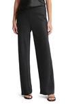 Vince Fluid High Waist Straight Leg Pants In Black