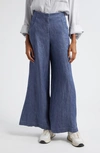 Twp Demie Wide Leg Hemp Jeans In Medium Indigo