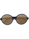 THOM BROWNE THOM BROWNE EYEWEAR ROUND SUNGLASSES - BLACK,FJT001A0053512187306