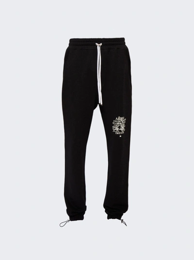 Amiri Precious Memories Cotton-jersey Track Pants In Black