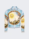 Amiri Landscape Frame Varsity Jacket In Multi