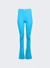 Off-white Off White Techno Jersey Flared Leggings In Blue