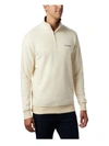Columbia Men's Hart Mountain Ii Quarter-zip Fleece Sweatshirt In White