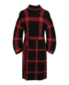 Stella Mccartney Check Print Belted Dress In Red