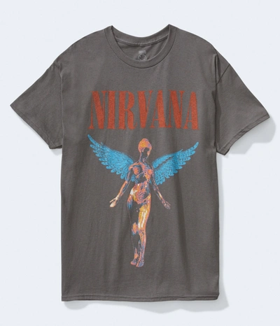 Aéropostale Blink 182 Graphic Tee In Grey