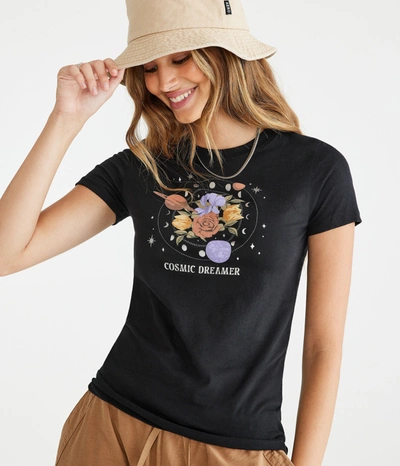 Aéropostale Cosmic Dreamer Foil Graphic Tee In Multi