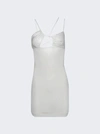 Nensi Dojaka Asymmetric Bra Dress In White