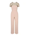 STELLA MCCARTNEY CRYSTAL-EMBELLISHED SHORT SLEEVE JUMPSUIT