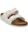 Birkenstock Arizona Suede Sandals In White
