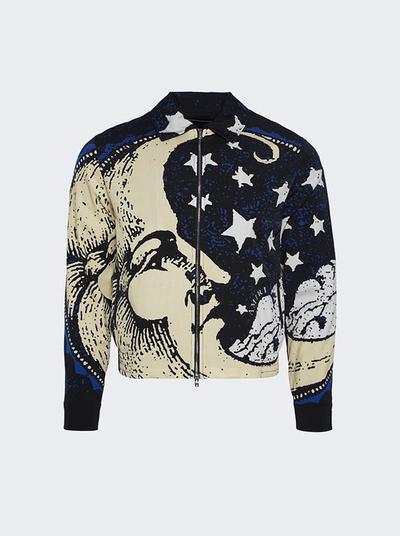 Amiri Men's Moonscape Wool Blouson Jacket In Multicolor