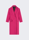 Amiri Brooch Single-breasted Coat In Pink