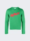 Erl Pullover Aus Kaschmirmischung Mit V-ausschnitt In Green