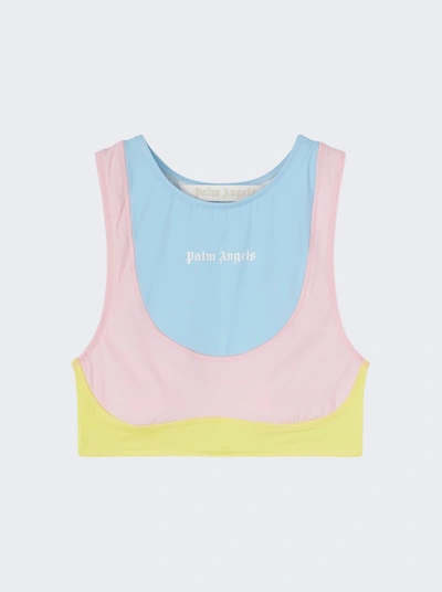 Palm Angels Miami Training Crop Top In Multi