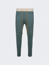 Rhude Knit Track Pants In Green