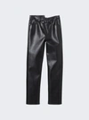 AGOLDE RECYCLED LEATHER CRISS CROSS PANTS DETOX BLACK