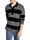 AND NOW THIS MENS KNIT STRIPED PULLOVER SWEATER