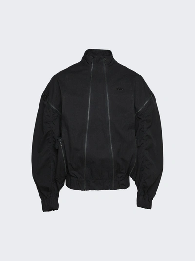 032c Split Jump Zipper Jacket In Black