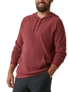 BASS OUTDOOR MENS WAFFLE KNIT PULLOVER HOODIE