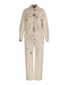 Stella Mccartney Bleached Denim Jumpsuit In Multi