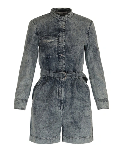 Stella Mccartney All In One Denim Jumpsuit In Blue