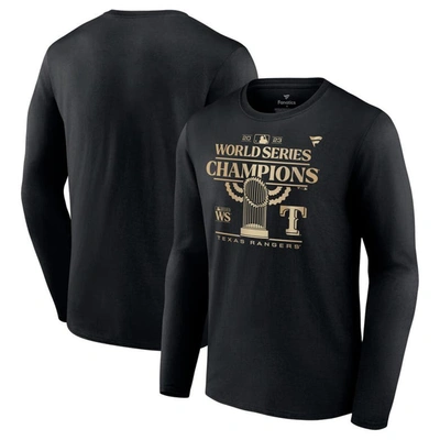 Fanatics Branded Black Texas Rangers 2023 World Series Champions Parade Long Sleeve T-shirt