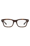 RAY BAN MR. BURBANK 56MM RECTANGULAR OPTICAL GLASSES