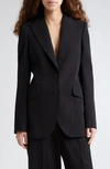 Stella Mccartney Iconic Regular Wool Blazer Jacket In Navy