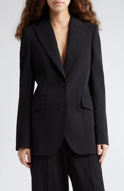 Stella Mccartney Iconic Regular Wool Blazer Jacket In Black