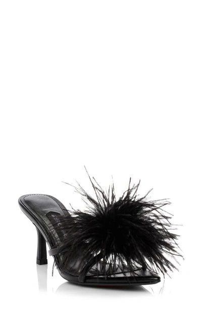 Jessica Rich Women's Malena Feather Embellished Sandals In Noir