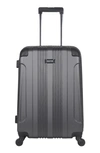 Kenneth Cole Reaction Out Of Bounds 24-inch Hardside Spinner Luggage In Charcoal