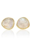Monica Vinader 'siren' Semiprecious Stone Stud Earrings (nordstrom Exclusive) In Gold/ Moonstone