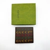 GUCCI GUCCI 100 CENTENNIAL MEN'S BROWN LEATHER BIFOLD WALLET