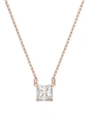 Swarovski Attract Crystal Pendant Necklace In Rose Gold