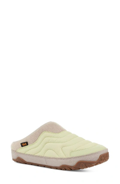 Teva Women's Reember Terrain Quilted Slip-on Slippers In Sage Dream