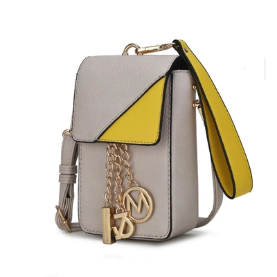 Mkf Collection By Mia K Hannah Crossbody & Wristlet Handbag In Beige
