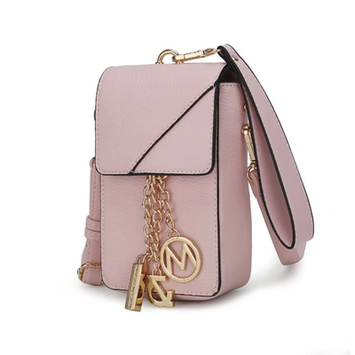 Mkf Collection By Mia K Hannah Crossbody & Wristlet Handbag In Pink